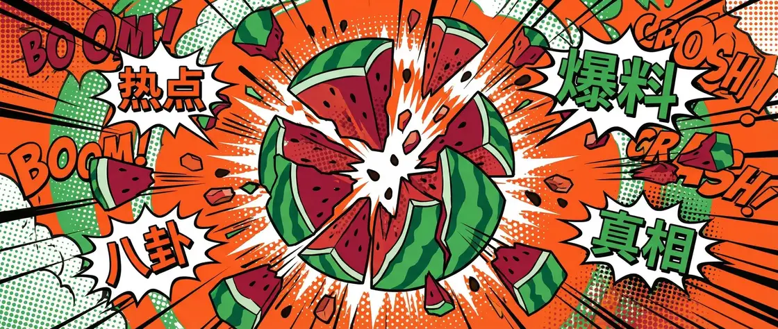 暗网吃瓜官网 今日头瓜爆炸漫画横幅